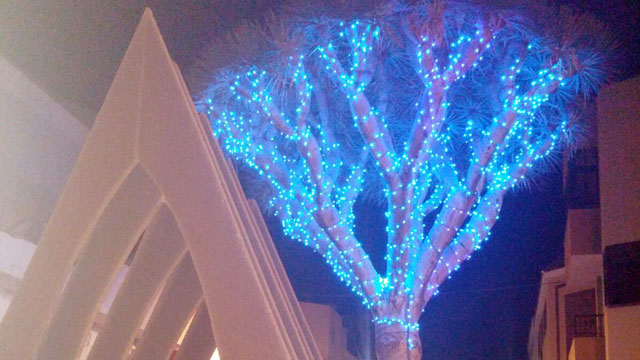 Iluminación de Navidad en las calles